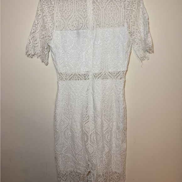 Lulu's White Lace Midi Dress - Picture 7 of 8